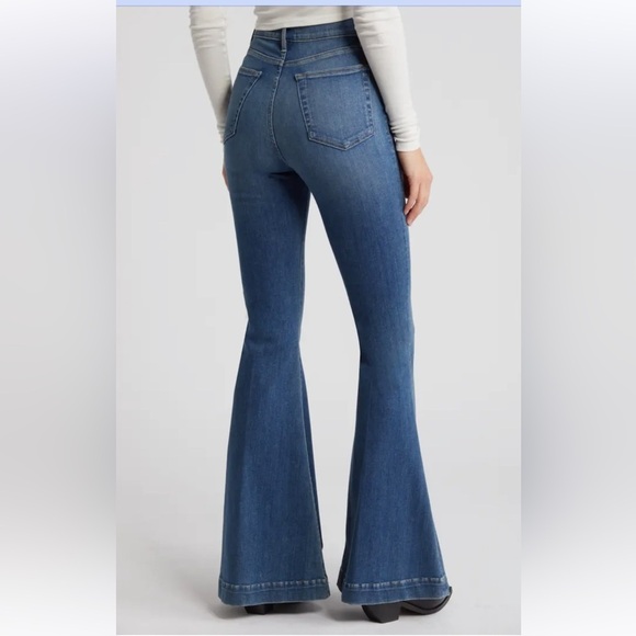 FRAME Le Super Flare High Waist Jeans Donna Denim Boho Casual Women’s 27 - Picture 2 of 12